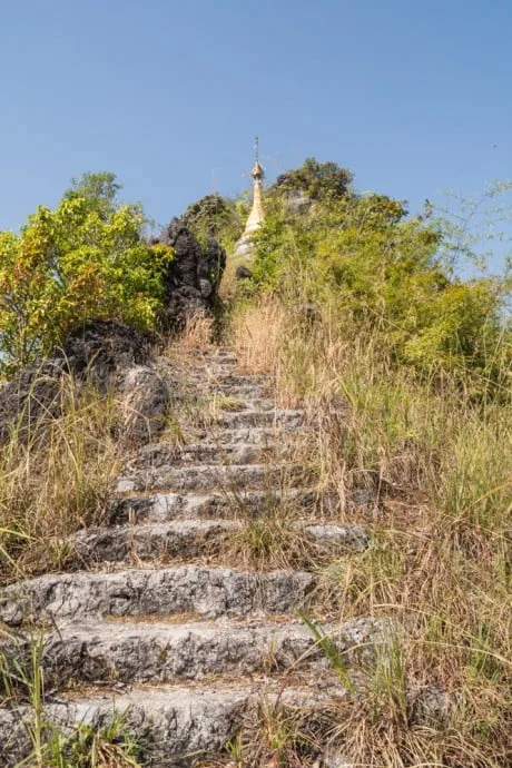 steps mount hpan pu hpa in burma