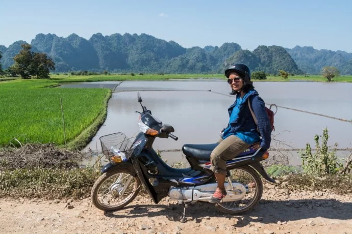 hpa motorcycle photo break in burma