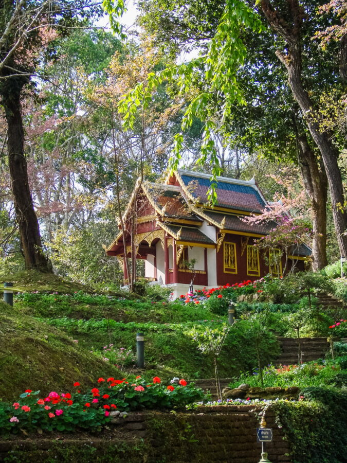 prayer pavilion at Bhubing Doi Suthep Palace, Chiang Mai