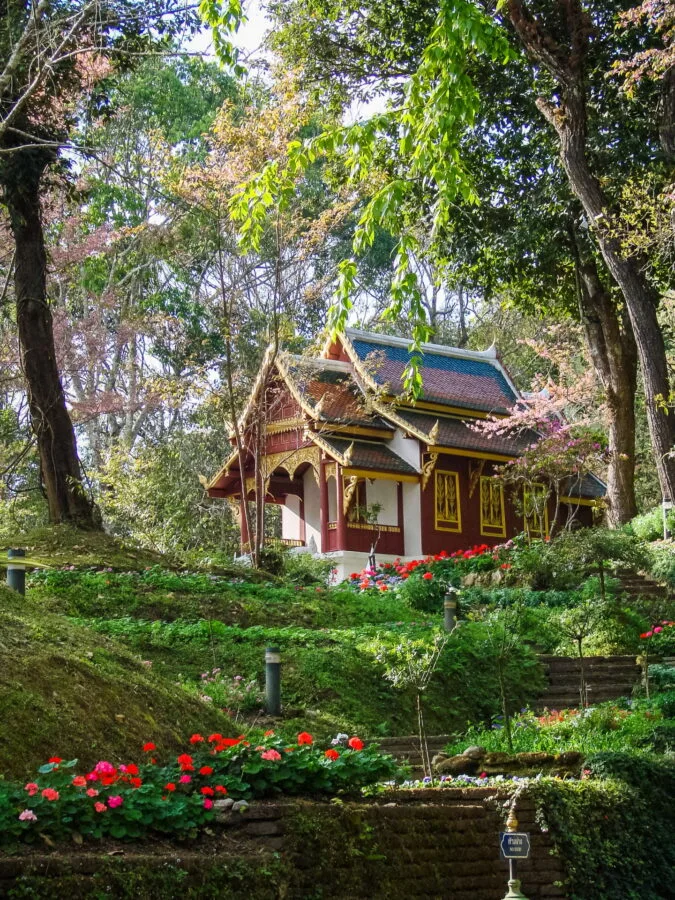 prayer pavilion at Bhubing Doi Suthep Palace, Chiang Mai