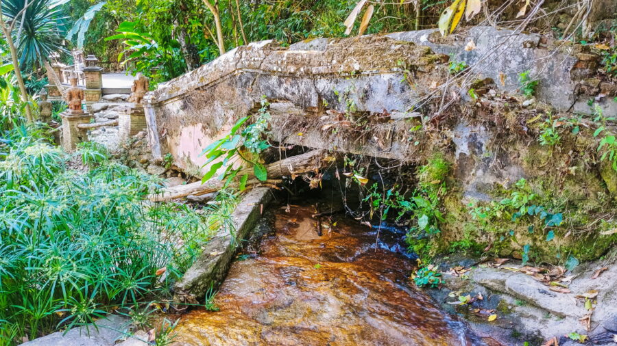 small bridge before renovation at wat pha lat doi suthep chiang mai