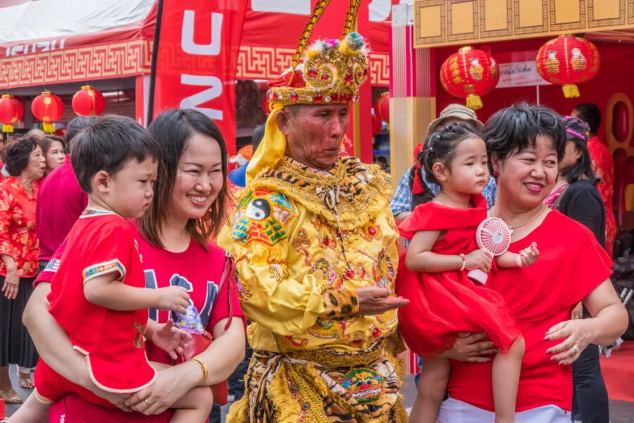 chinese new year souvenir photo bangkok