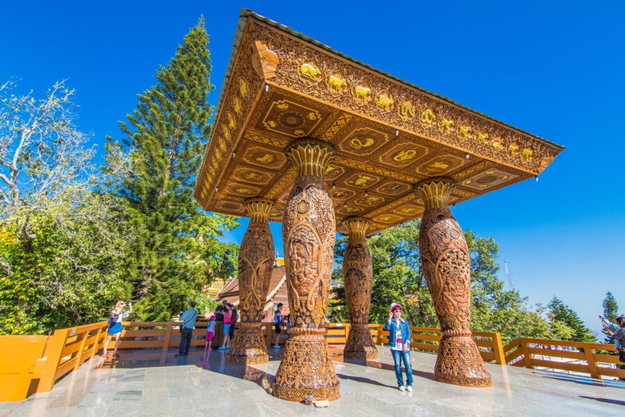 sala teak belvedere wat phra that doi suthep