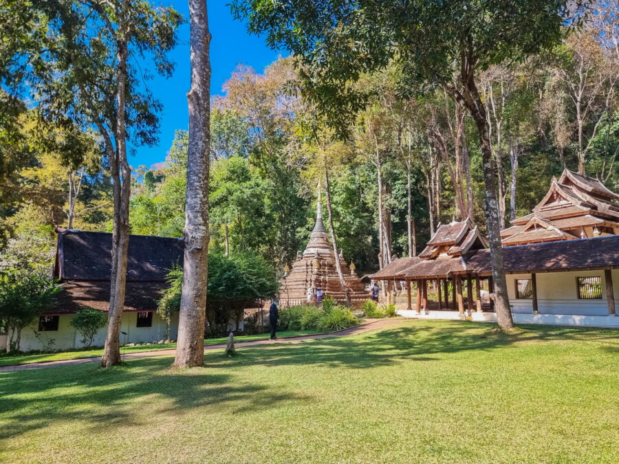 view from the cloister at wat pha lat doi suthep chiang mai