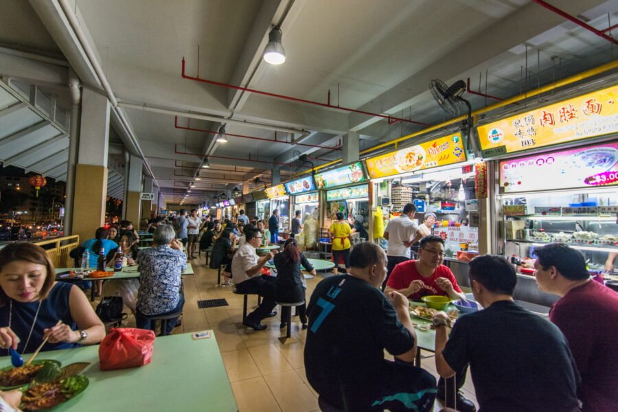 old airport road food centre hawker singapour