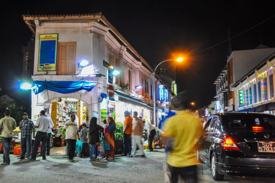 night walk a little india singapore