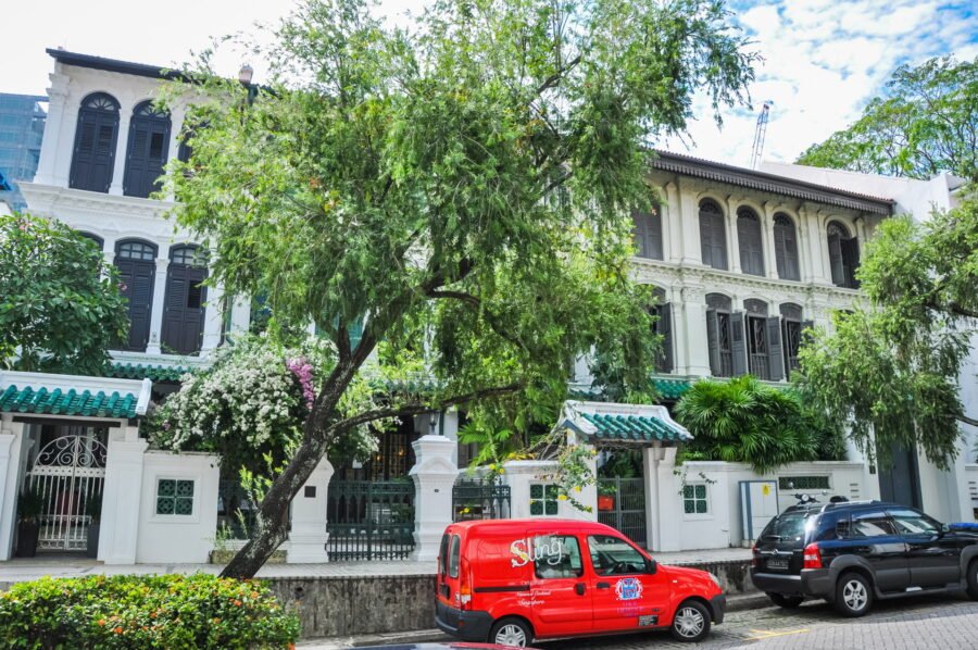 batiment sur emerald hill road face orchard central singapour