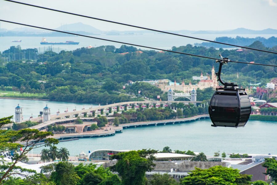 cable vers ile sentosa singapour