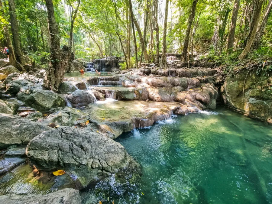 waterfall level 5 erawan national park kanchanaburi