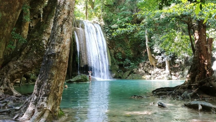 chute etage 3 parc national erawan kanchanaburi