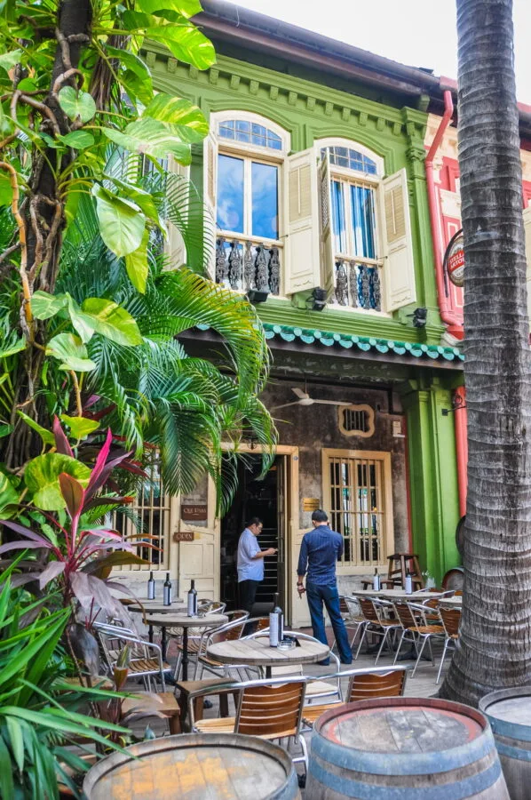 restaurant on emerald hill road face orchard central singapore