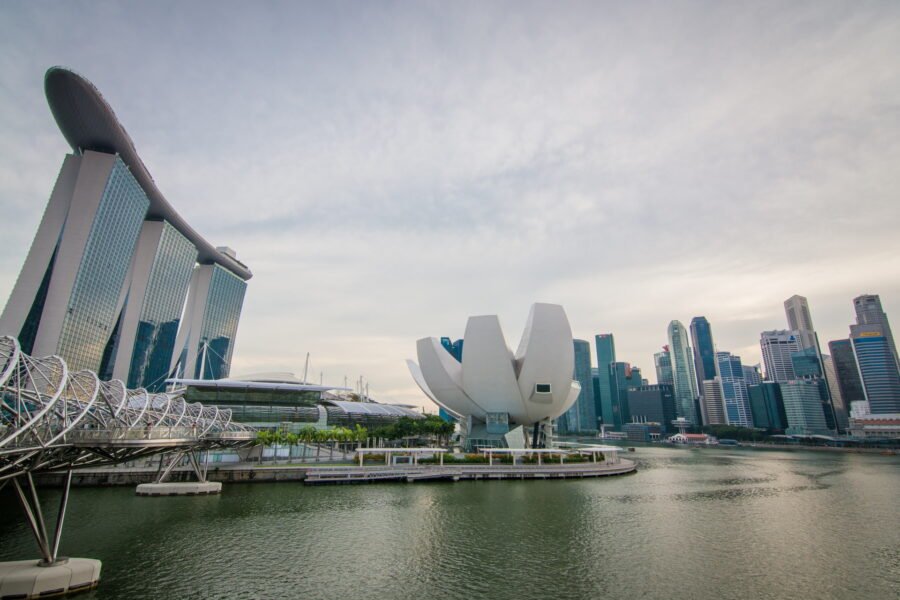 vue generale marina bay singapour