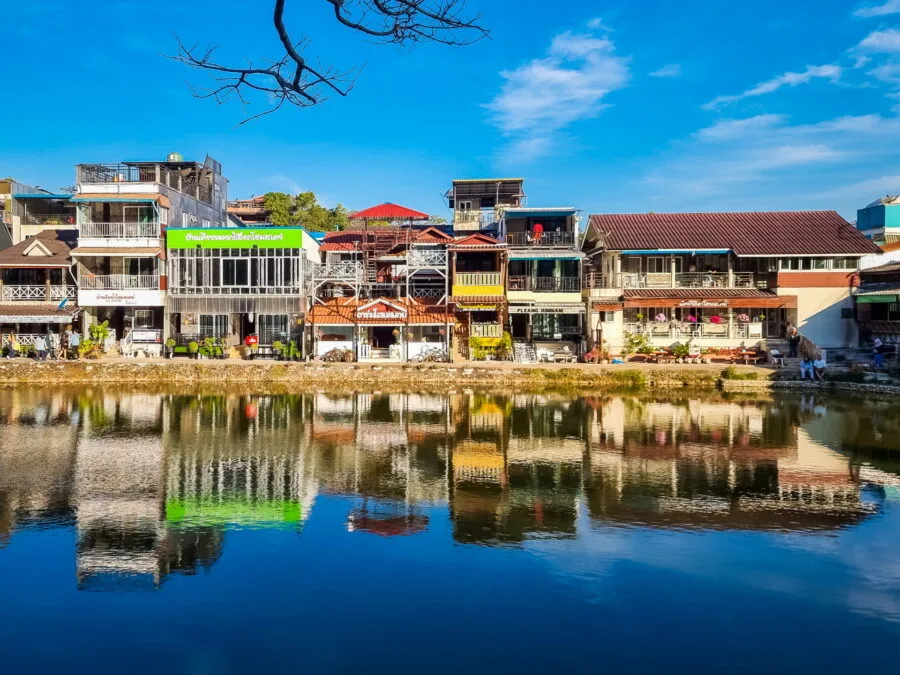 view of houses village pilok kanchanaburi