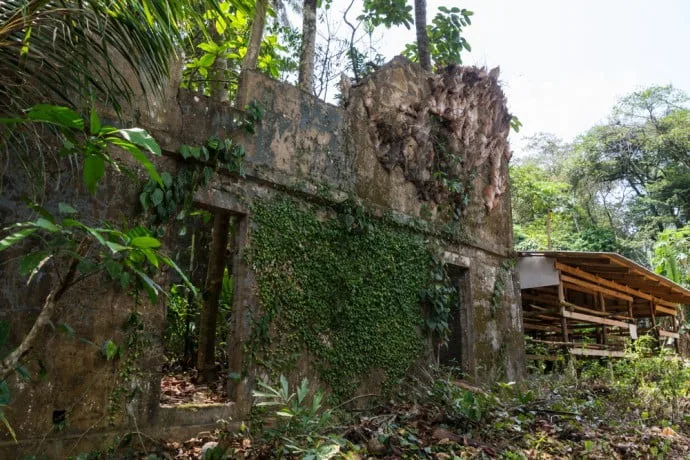 ruined house in the village of Ao Talang Koh Mak
