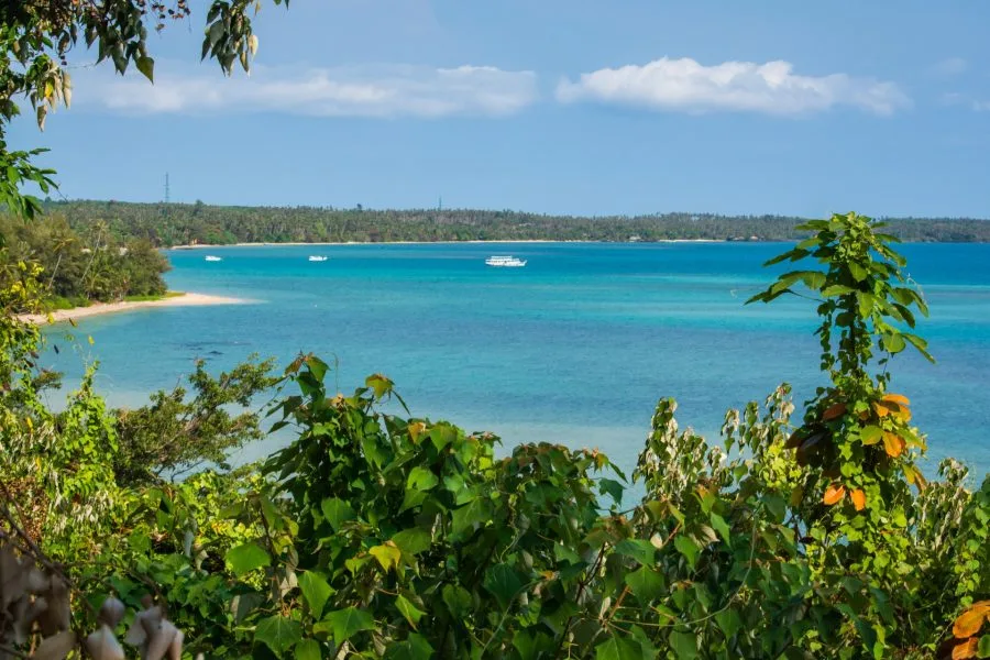 viewpoint from the west coast of the island