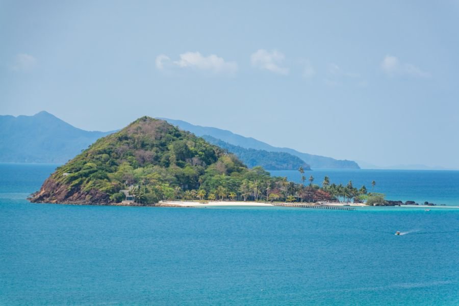 point de vue sur ko kham depuis ko mak