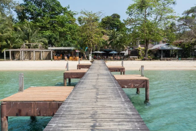 main pontoon on ao suan yai koh mak beach