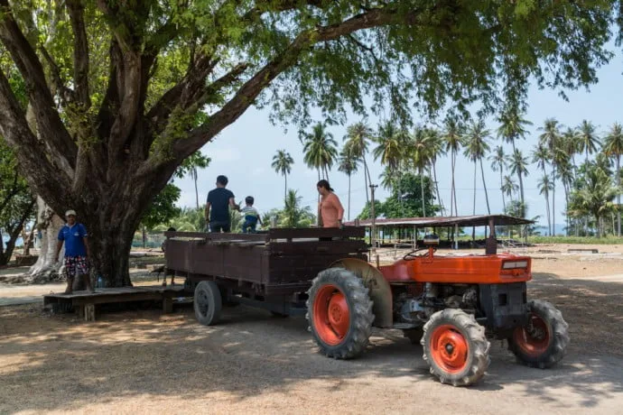 tractor island deer koh kradat