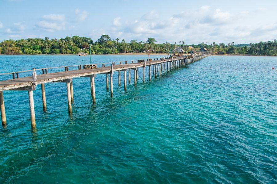 vue sur laem son depuis cinnamon boardwalk ko mak thailande
