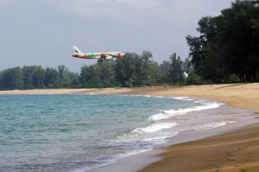 phuket airport beach