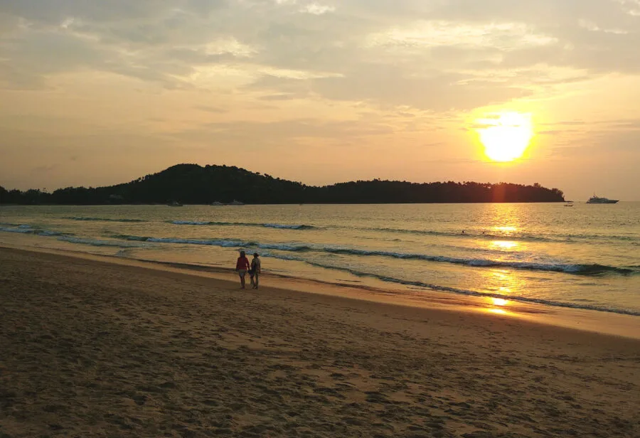 coucher de soleil bang tao