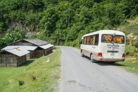 typical north vietnam bus
