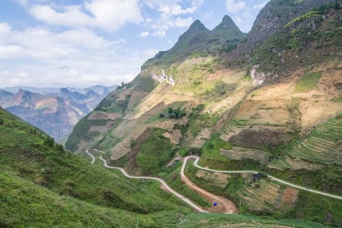 Paysage nord vietnam col Ma Pi Leng