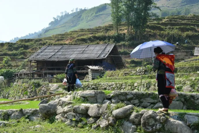 hmong village hau thao sapa vietnam