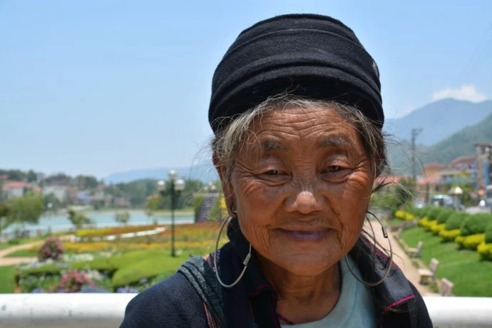 old Hmong woman Sapa Vietnam