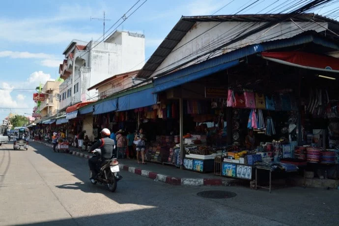 Indochina market Mukdahan issan Thailand