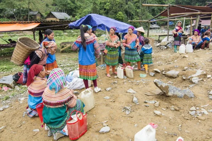 ethnic minorities Lung Phin market - Bac Ha Vietnam