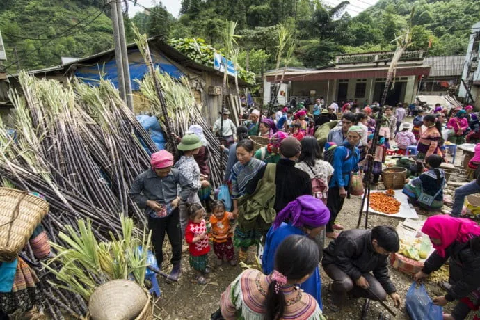 ethnic minorities Lung Phin market - Bac Ha Vietnam