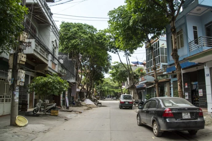 Lao Cai street north Vietnam