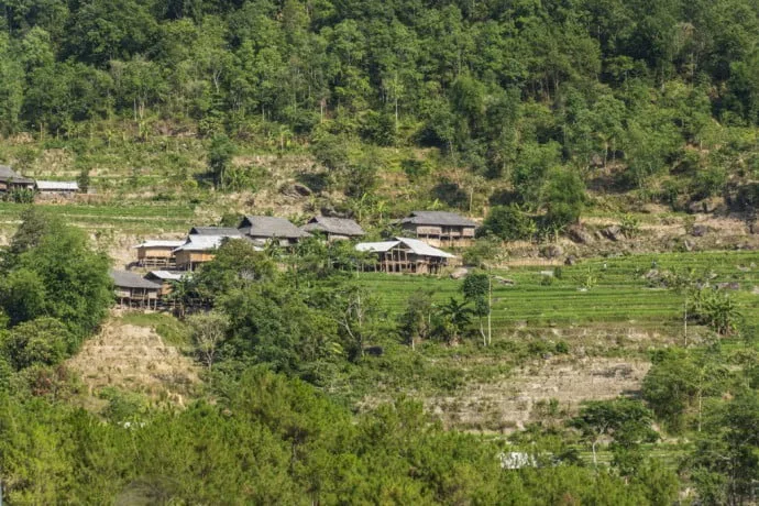 landscape north Vietnam - Bac Ha - Vinh Quang