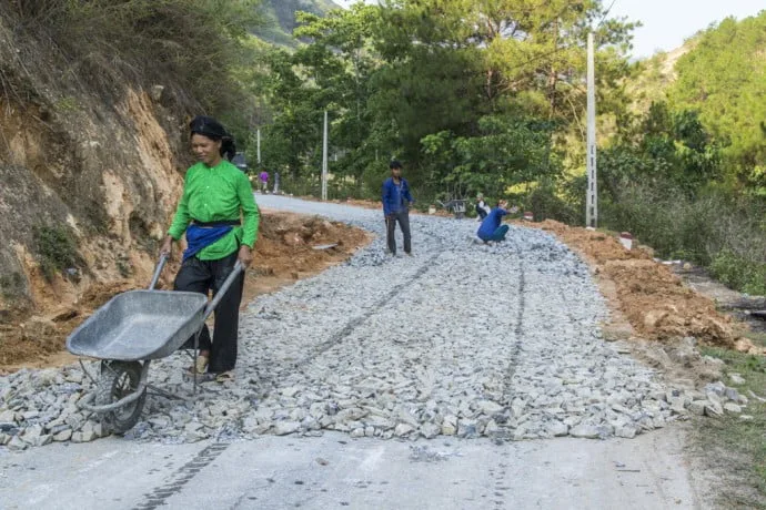 motorcycle route north Vietnam - Bac Ha - Vinh Quang
