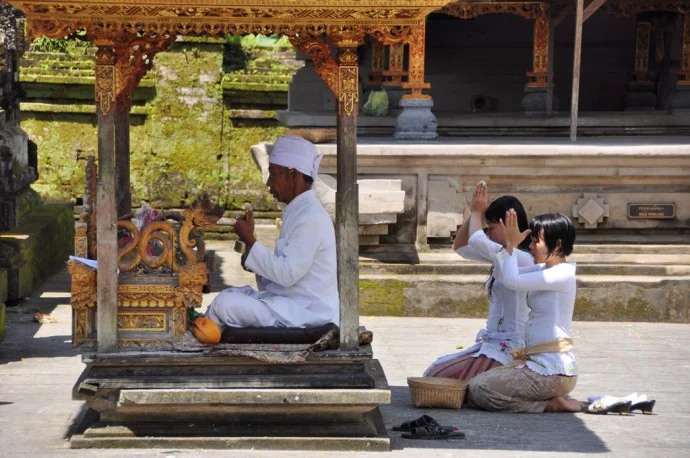 In a Bali temple