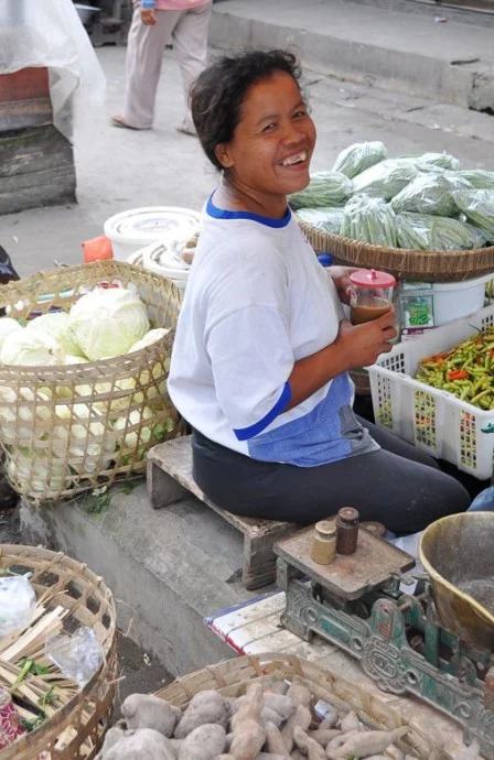 Borobudur market, Java Island, Indonesia