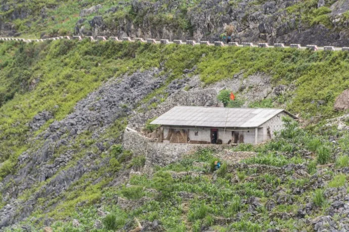 motorbike north Vietnam - landscape between Dong Van - Bao Lac