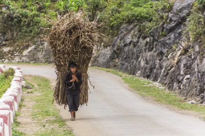 North Vietnam motorcycle - ethnic minority