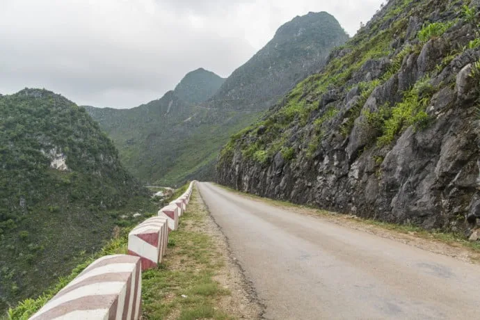 motorbike north Vietnam - landscape between Dong Van - Bao Lac