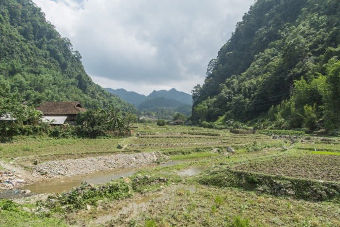 moto nord Vietnam - paysage entre Bao Lac et Cao Bang