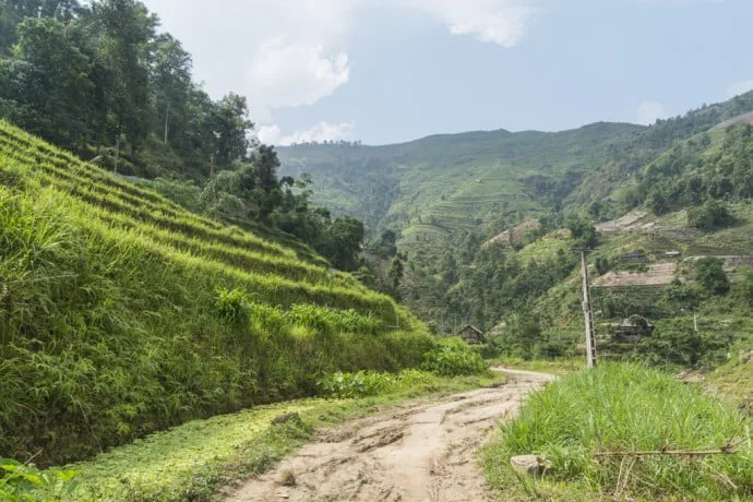 northern Vietnam - road between Vinh Quang and Ha Giang