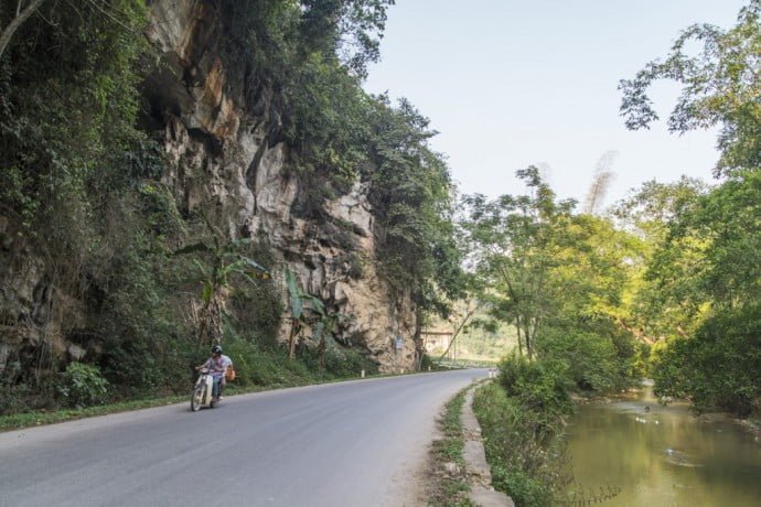 moto nord Vietnam - route entre Bao Lac et Cao Bang