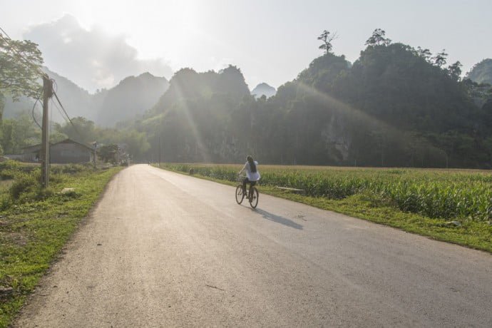 moto nord Vietnam - route entre Bao Lac et Cao Bang