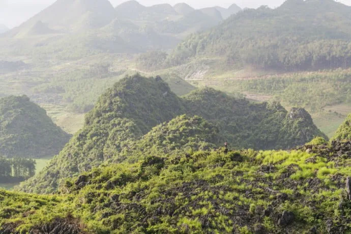 motorbike north Vietnam - landscape between Dong Van - Bao Lac