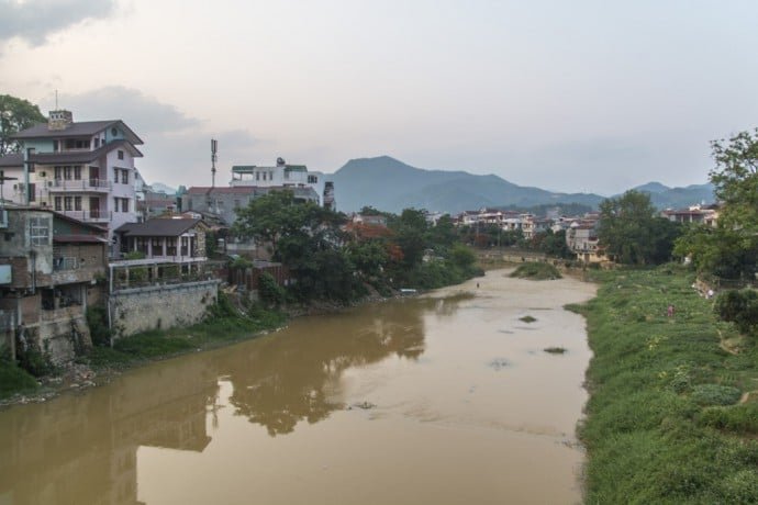 moto nord Vietnam - vue riviere Cao Bang