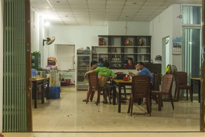motorbike north Vietnam - Bao Lac restaurant
