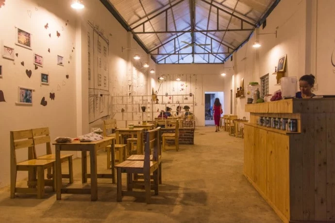 motorbike north Vietnam - Cafe Bao Lac