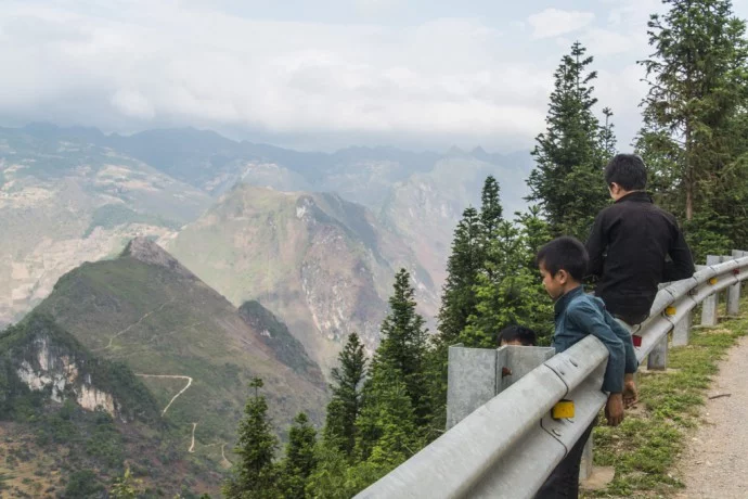 motorbike north Vietnam - landscape between Dong Van - Bao Lac