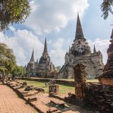 chedis du wat phra si sanphet ayutthaya